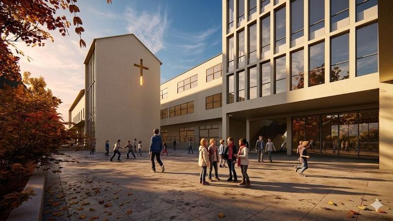 Colegio Thomas Morus — patio exterior